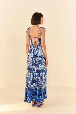 Farm Rio Sweet Rio Tie Strap Maxi Dress -Farm Rio Fashion Store 306061 04