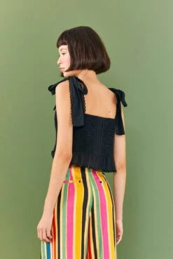 Farm Rio Black Lace Top -Farm Rio Fashion Store 306075 03