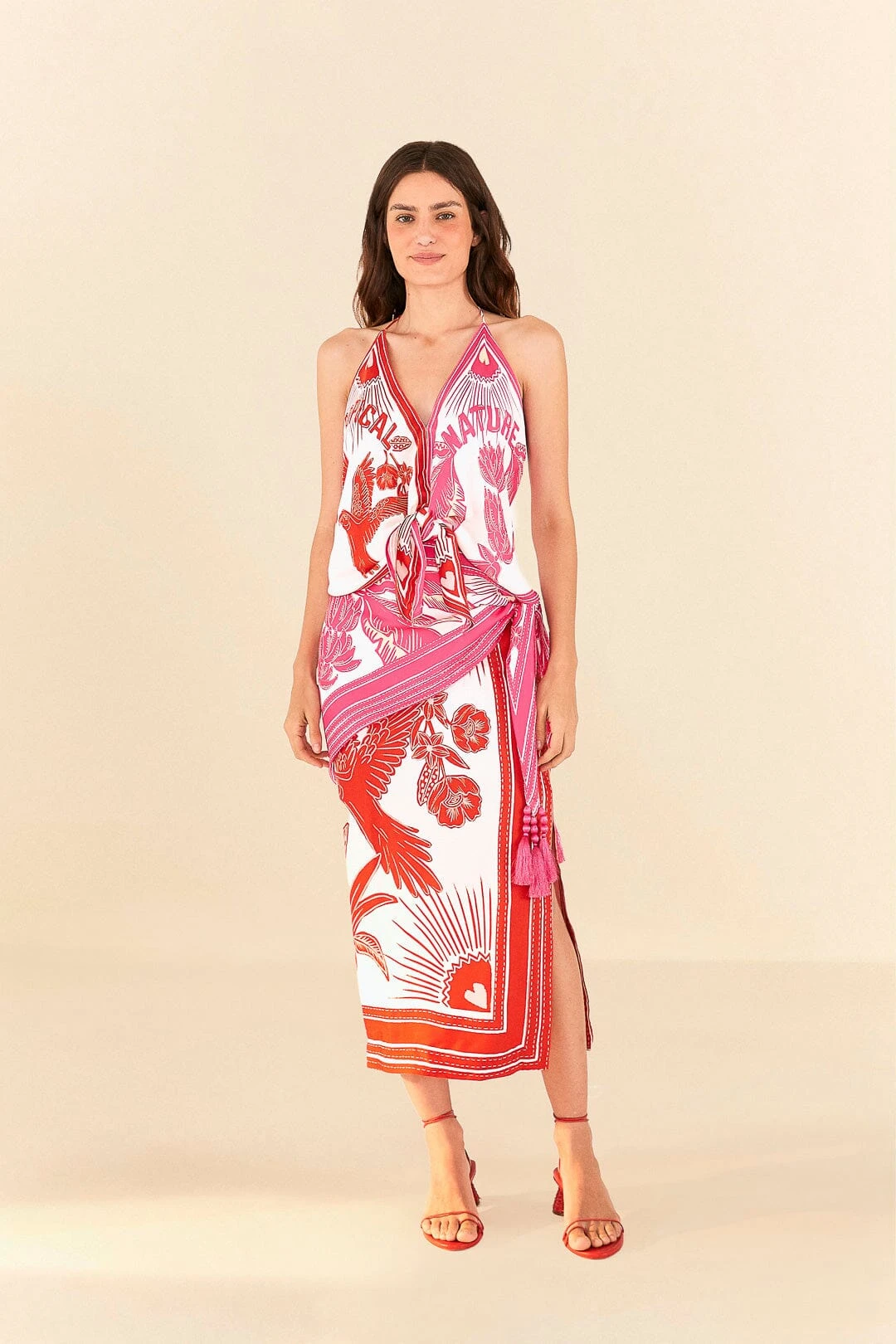 Farm Rio Tropical Dream Lenzing™ Ecovero™ ViscoseMidi Skirt 2 Farm Rio Tropical Dream Lenzing™ Ecovero™ ViscoseMidi Skirt