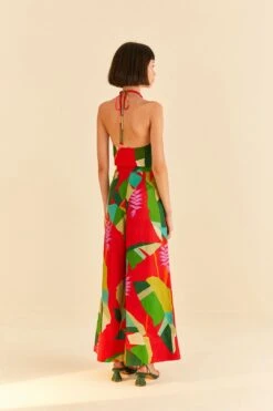 Farm Rio Red Heliconia Pants 10 Farm Rio Red Heliconia Pants -Farm Rio Fashion Store 306100 04