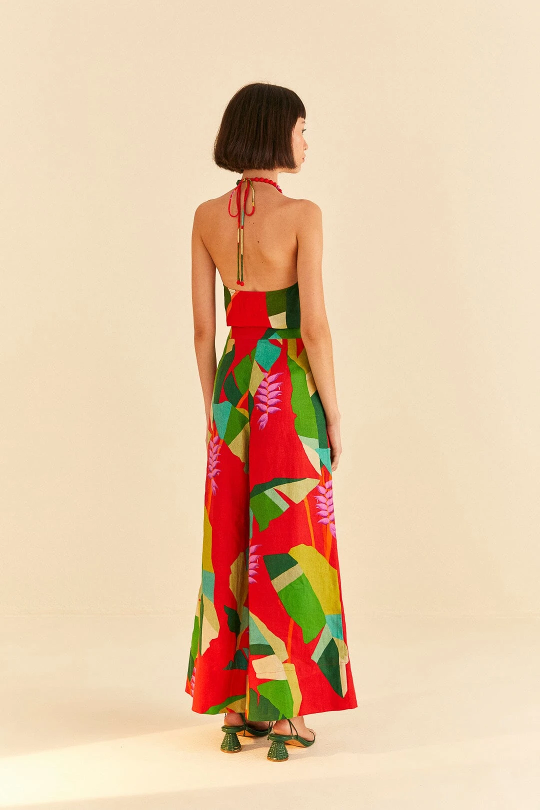 Farm Rio Red Heliconia Pants 6 Farm Rio Red Heliconia Pants - Image 4