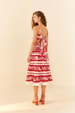 Farm Rio Off-White Rio Tiles Midi Skirt -Farm Rio Fashion Store 306126 03