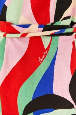 Farm Rio Colorful Monstera Mini Dress -Farm Rio Fashion Store 306137 05
