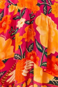 Farm Rio Pink Flowers Tapestry Mini Dress 12 Farm Rio Pink Flowers Tapestry Mini Dress -Farm Rio Fashion Store 306144 05