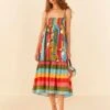 Farm Rio Wonderful Toucans Organic Cotton Midi Dress -Farm Rio Fashion Store 306145 01