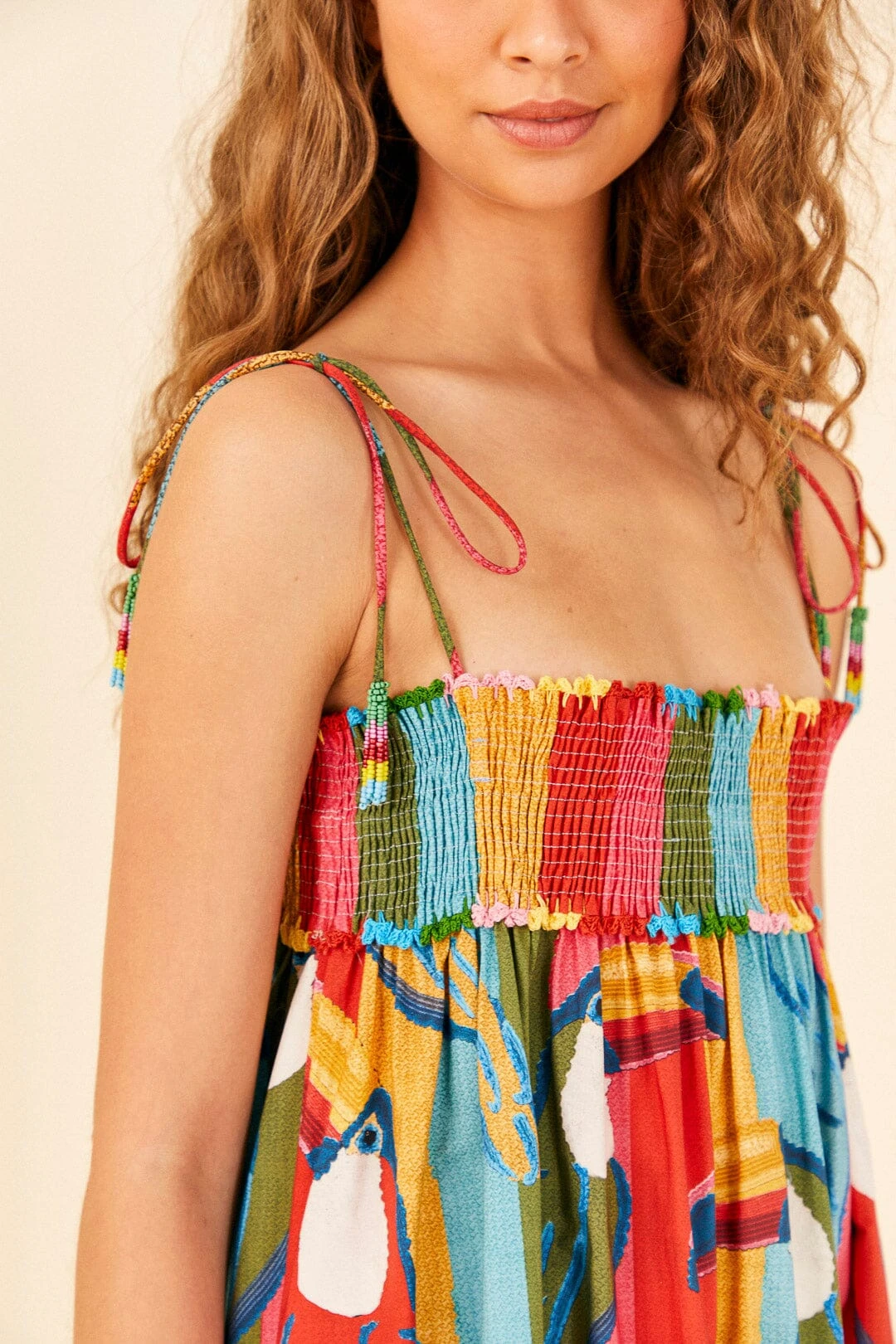 Farm Rio Wonderful Toucans Organic Cotton Midi Dress 5 Farm Rio Wonderful Toucans Organic Cotton Midi Dress - Image 3