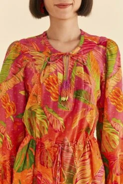 Farm Rio Orange Ombre Forest Mini Dress -Farm Rio Fashion Store 306156 03