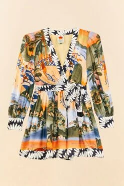 Farm Rio CariocaLenzing™ Ecovero™ Viscose Mini Dress -Farm Rio Fashion Store 306164 07