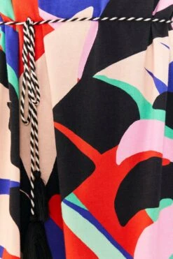 Farm Rio Colorful Monstera Organic Cotton T-Shirt Dress -Farm Rio Fashion Store 306175 04