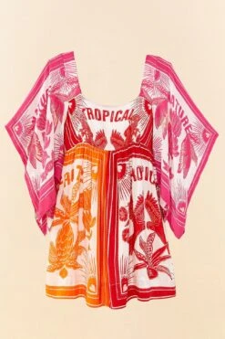 Farm Rio Tropical Dream Mini Dress -Farm Rio Fashion Store 306192 06