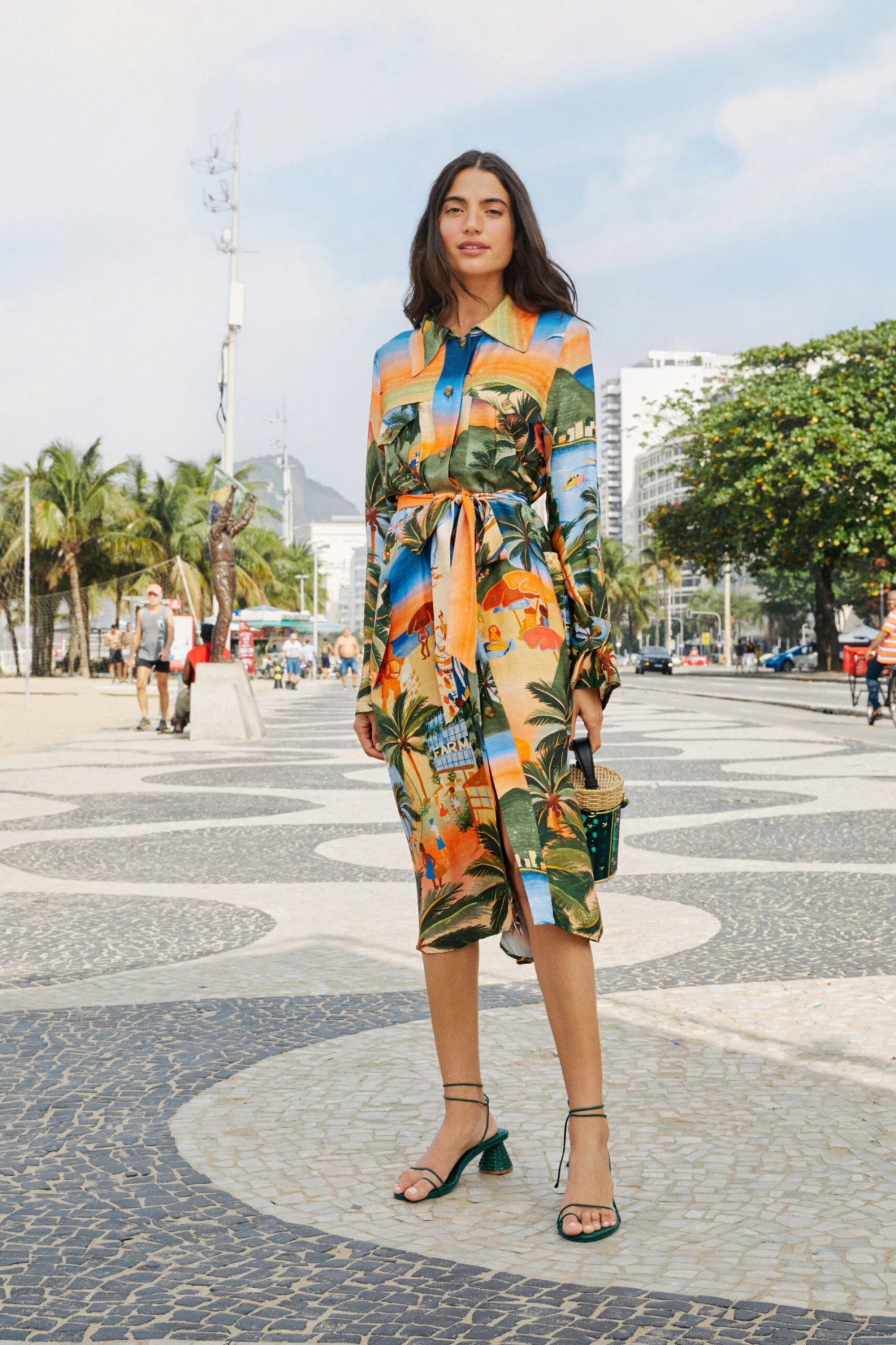 Farm Rio Carioca Lenzing™ Ecovero™ Viscose Midi Dress 3 Farm Rio Carioca Lenzing™ Ecovero™ Viscose Midi Dress