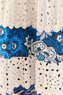 Farm Rio Mixed White And Blue Prints Maxi Dress 10 Farm Rio Mixed White And Blue Prints Maxi Dress -Farm Rio Fashion Store 306205 04