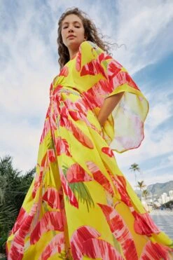 Farm Rio Lime Sweet Jungle Kaftan Dress 10 Farm Rio Lime Sweet Jungle Kaftan Dress -Farm Rio Fashion Store 306209 03