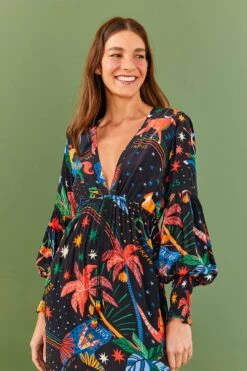 Farm Rio Zodiac Maxi Dress -Farm Rio Fashion Store 306214 03 1