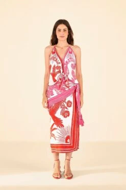 Farm Rio Tropical Dream Lenzing™ Ecovero™ Viscose Halter Blouse