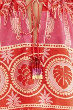 Farm Rio Red Summer Sunrise Blouse 13 Farm Rio Red Summer Sunrise Blouse -Farm Rio Fashion Store 306223 06