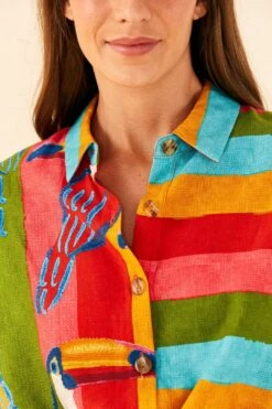 Farm Rio Wonderful Toucans Unisex Shirt -Farm Rio Fashion Store 306242 03