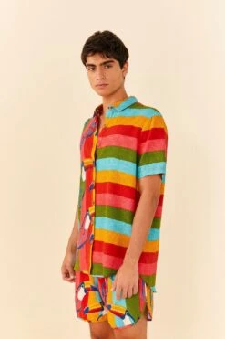 Farm Rio Wonderful Toucans Unisex Shirt -Farm Rio Fashion Store 306242 05