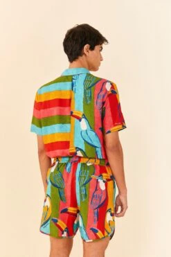 Farm Rio Wonderful Toucans Unisex Shorts 17 Farm Rio Wonderful Toucans Unisex Shorts -Farm Rio Fashion Store 306244 07
