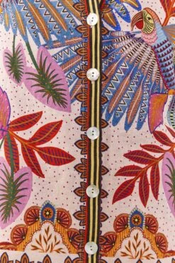 Farm Rio Pink Macaw Scarf Shirt 10 Farm Rio Pink Macaw Scarf Shirt -Farm Rio Fashion Store 306246 04