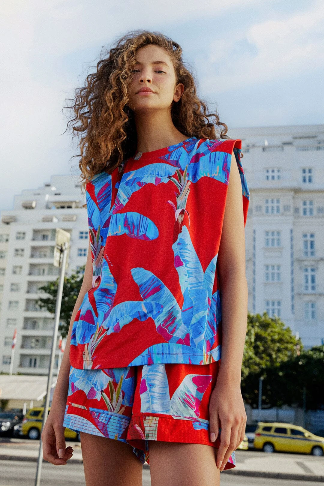 Farm Rio Red Sweet Jungle Organic Cotton T-Shirt 3 Farm Rio Red Sweet Jungle Organic Cotton T-Shirt