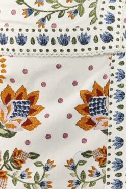 Farm Rio White Summer Garden Mini Skirt -Farm Rio Fashion Store 306268 04