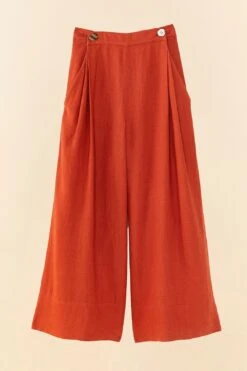 Farm Rio Brown Wide Leg Pants -Farm Rio Fashion Store 306285 06
