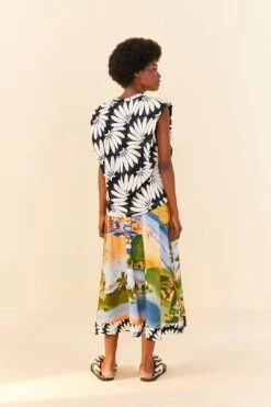 Farm Rio Black Copacabana Organic Cotton T-Shirt -Farm Rio Fashion Store 306319 03