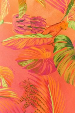 Orange Ombre Forest Lenzing™ Ecovero™ Viscose Midi Dress -Farm Rio Fashion Store 306325 05