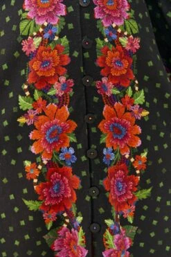 Farm Rio Black Blooming Garden Dress -Farm Rio Fashion Store 306333 05