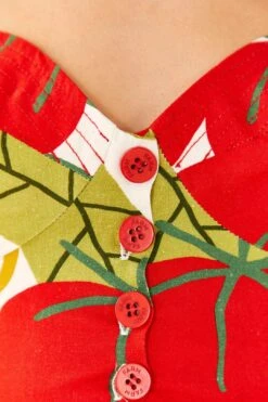 Farm Rio Tomato Tie Strap Crop Top 12 Farm Rio Tomato Tie Strap Crop Top -Farm Rio Fashion Store 306341 05