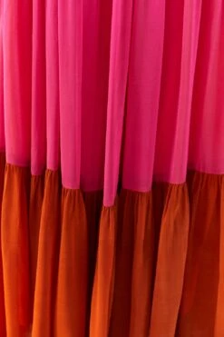 Warm Color Blocking Maxi Dress -Farm Rio Fashion Store 306344 05