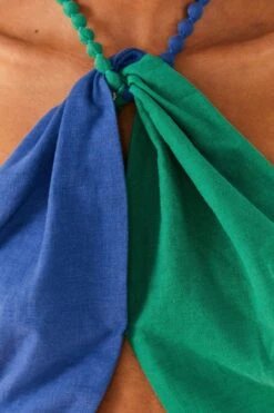 Farm Rio Blue And Green Crop Top -Farm Rio Fashion Store 306345 03