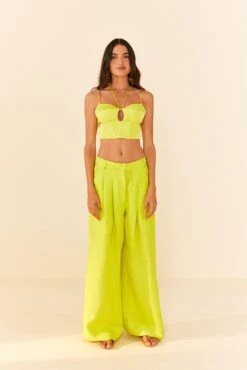Farm Rio Lime Green Pants -Farm Rio Fashion Store 306349 02