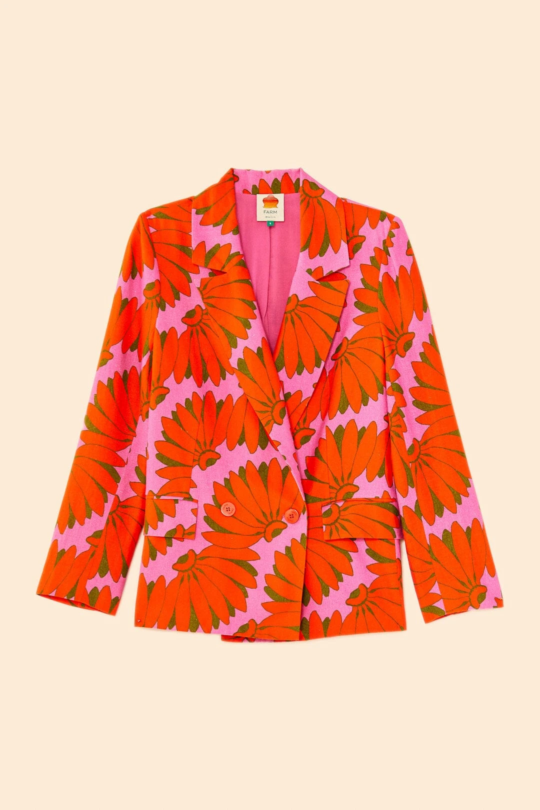 Farm Rio Pink Copacabana Blazer 8 Farm Rio Pink Copacabana Blazer - Image 6