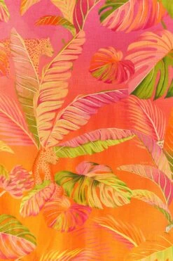 Farm Rio Orange Ombre Forest Maxi Dress -Farm Rio Fashion Store 306376 05