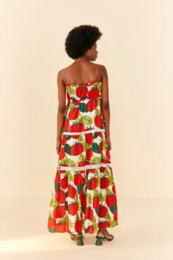 Farm Rio Tomato Midi Dress -Farm Rio Fashion Store 306390 04