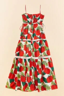 Farm Rio Tomato Midi Dress -Farm Rio Fashion Store 306390 06