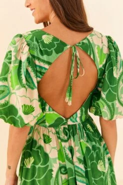 Farm Rio Tropical Groove Midi Dress -Farm Rio Fashion Store 306391 02