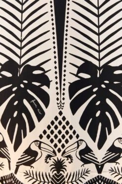 Black Macaw Elegance Maxi Dress -Farm Rio Fashion Store 306647 05