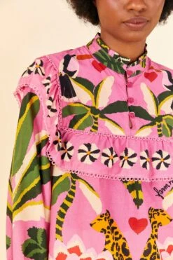 Farm Rio Pink Leopard Forest Blouse 9 Farm Rio Pink Leopard Forest Blouse -Farm Rio Fashion Store 306648 03