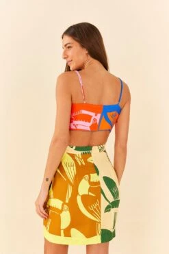 Farm Rio Mixed Rainbow Toucans Crop Top 11 Farm Rio Mixed Rainbow Toucans Crop Top -Farm Rio Fashion Store 306649 04