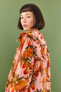 Farm Rio Pink Mango Trees Blouse -Farm Rio Fashion Store 306655 03