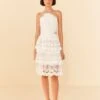 Farm Rio White Richelieu Midi Dress -Farm Rio Fashion Store 306656 04
