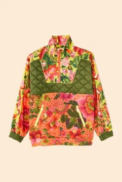 Farm Rio Orange Blooming Garden Sweatshirt -Farm Rio Fashion Store 306672 06