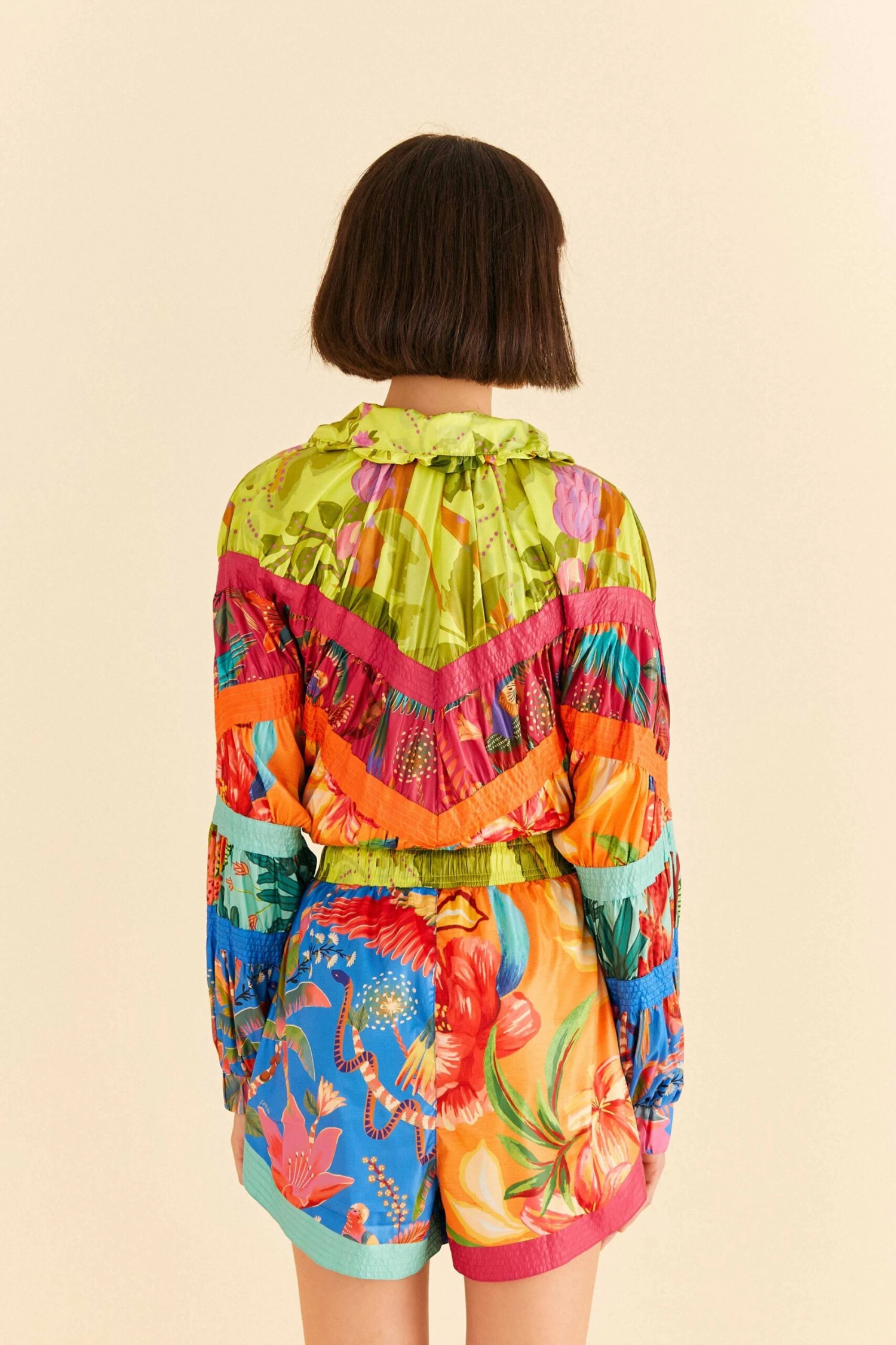 Farm Rio Mixed Prints Nylon Shorts 6 Farm Rio Mixed Prints Nylon Shorts - Image 4