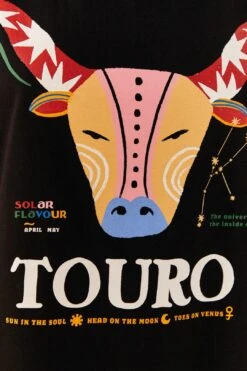 Farm Rio Taurus Zodiac Organic Cotton T-Shirt -Farm Rio Fashion Store 306690 04