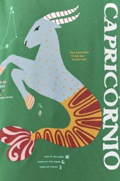 Farm Rio Capricorn Zodiac Organic Cotton T-Shirt -Farm Rio Fashion Store 306698 04