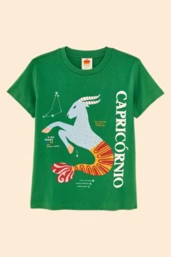 Farm Rio Capricorn Zodiac Organic Cotton T-Shirt -Farm Rio Fashion Store 306698 06