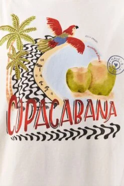 Farm Rio White Copacabana Organic Cotton T-Shirt -Farm Rio Fashion Store 306708 04